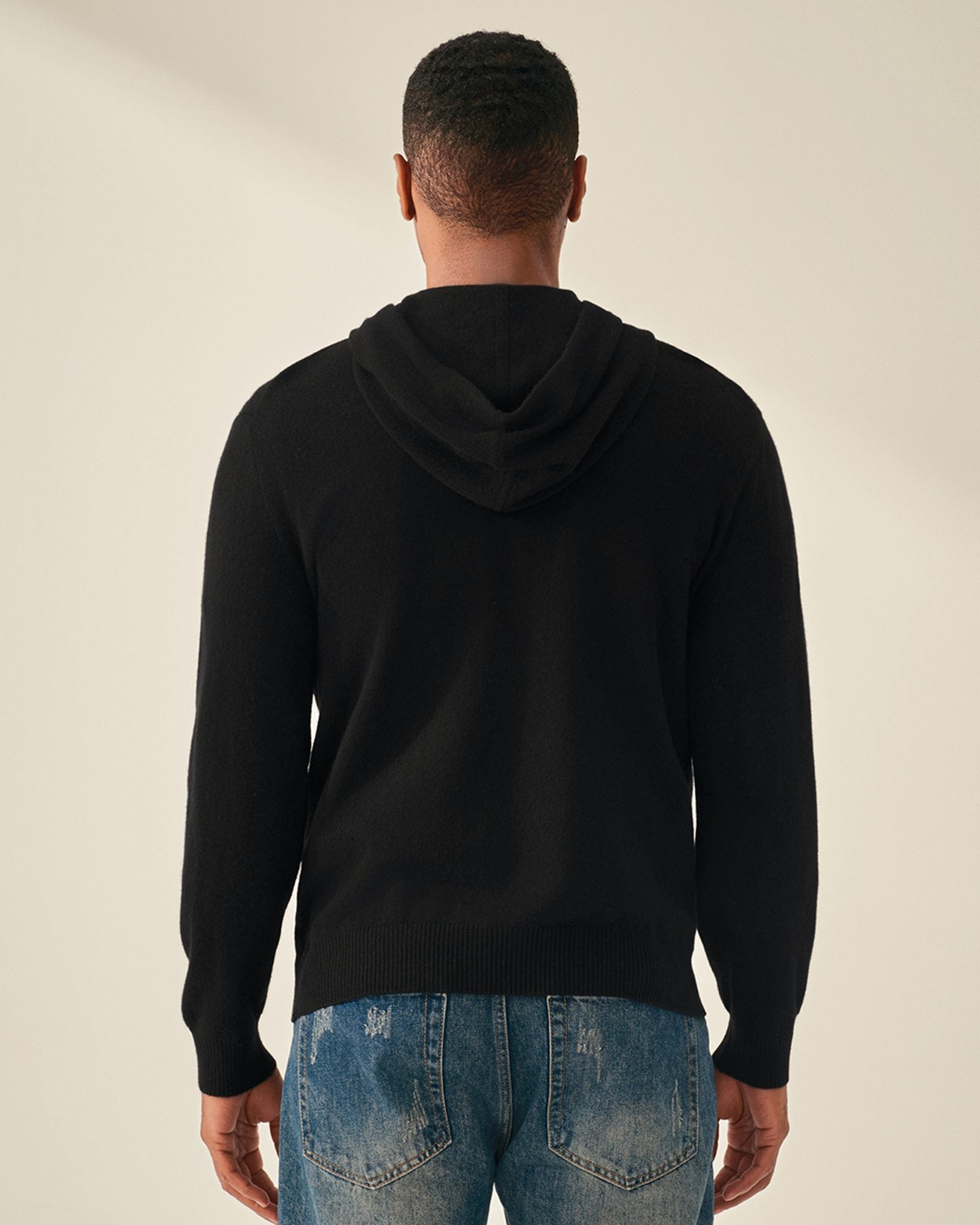Men's 100% Pure Cashmere Pullover Hoodie