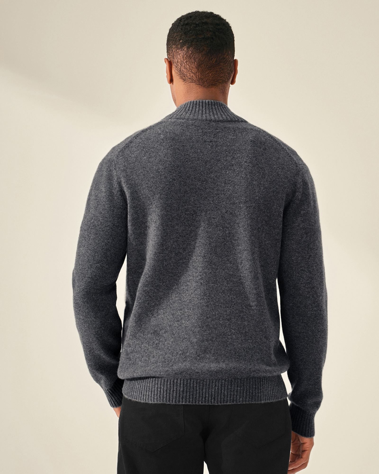 Men’s 100% Cashmere Full Zip Sweater