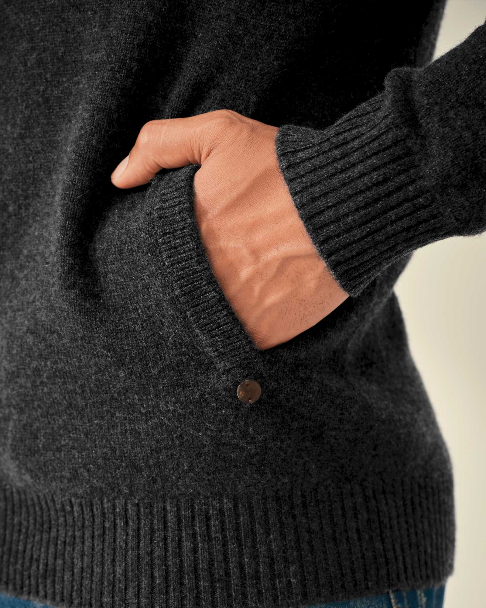 Men’s 100% Cashmere Full Zip Sweater