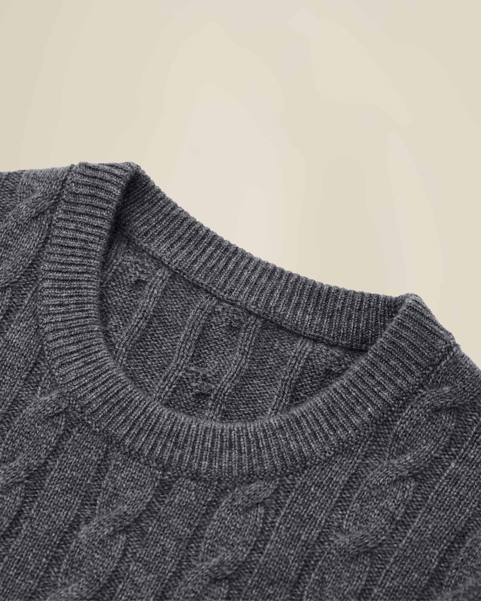 Classic Cable Knit 100% Cashmere Sweater