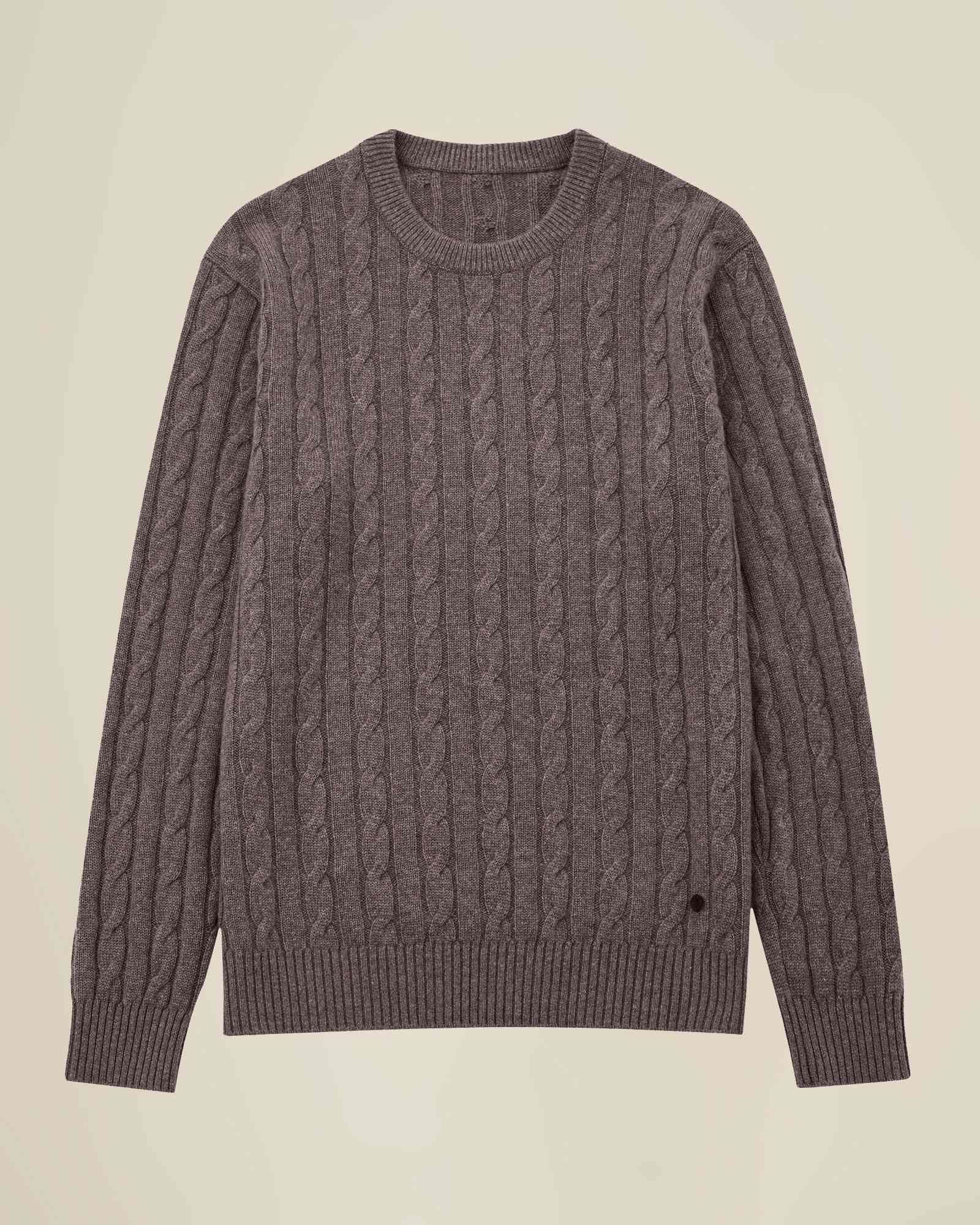 Classic Cable Knit 100% Cashmere Sweater