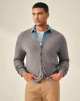 Men's Timeless V-Neck 100% Cashmere Cardigan
