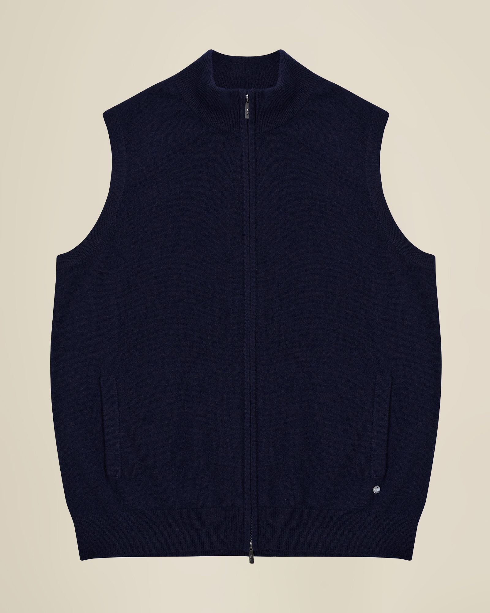 Men’s 100% Cashmere Zip Vest