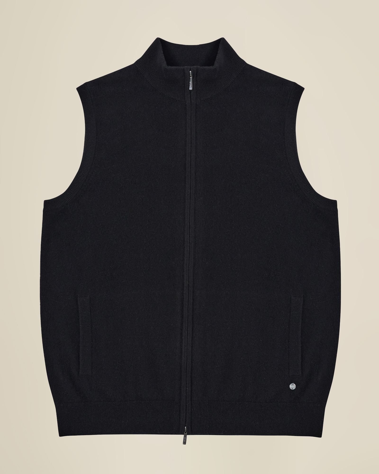 Men’s 100% Cashmere Zip Vest