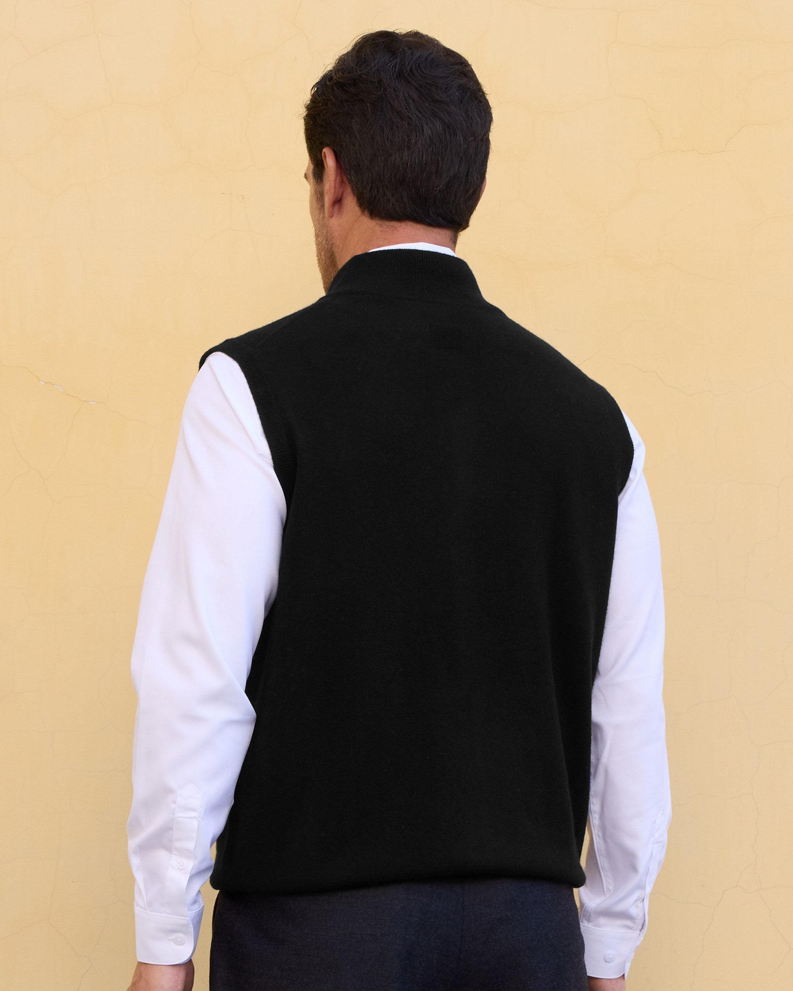 Men’s 100% Cashmere Zip Vest