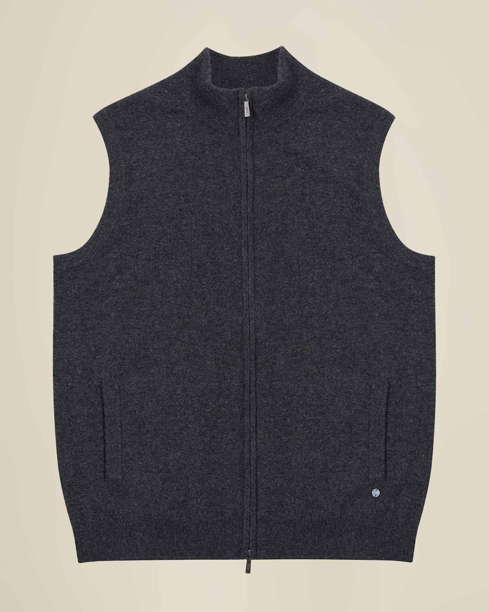 Men’s 100% Cashmere Zip Vest