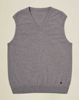 Men's 100% Cashmere V-Neck Waistcoat