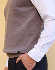 Men's 100% Cashmere V-Neck Waistcoat