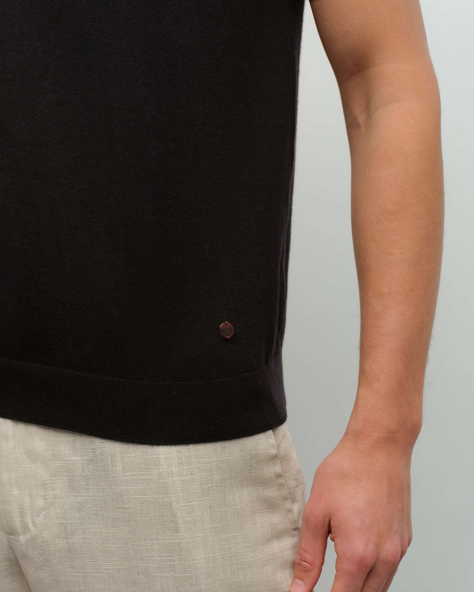 Breathable Pima Cotton Cashmere Polo Shirt