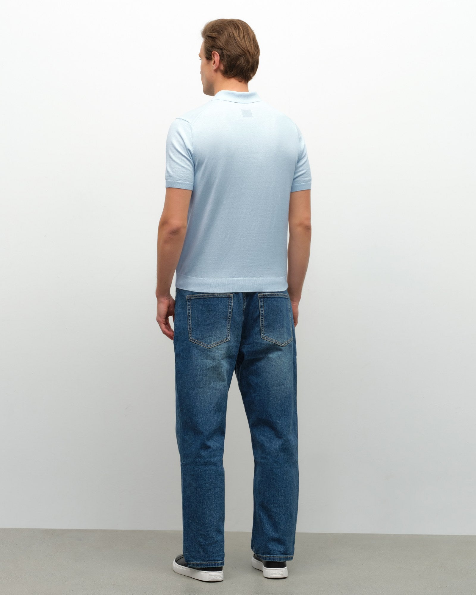Breathable Pima Cotton Cashmere Polo Shirt