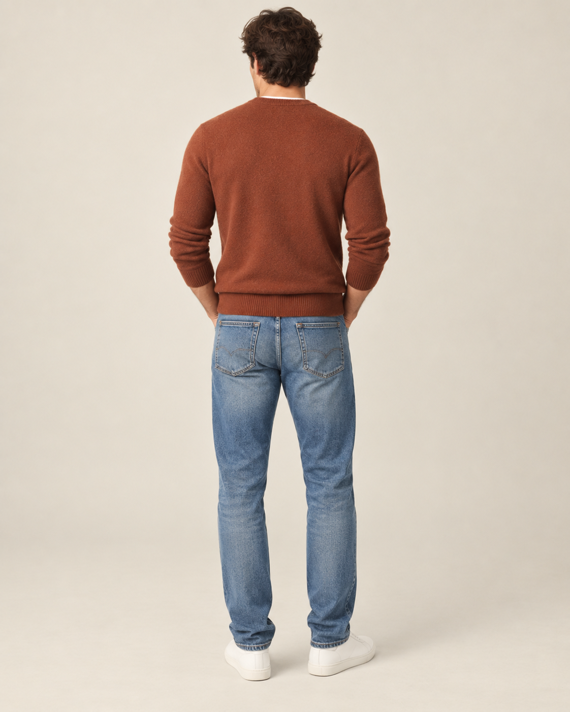 Luxe 100% Cashmere Crew Neck Sweater