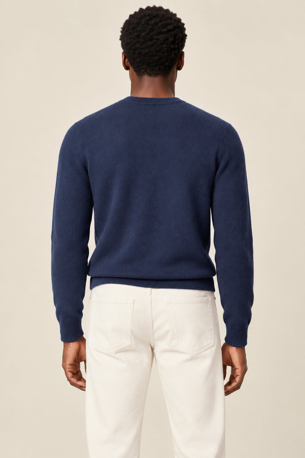 Luxe 100% Cashmere Crew Neck Sweater