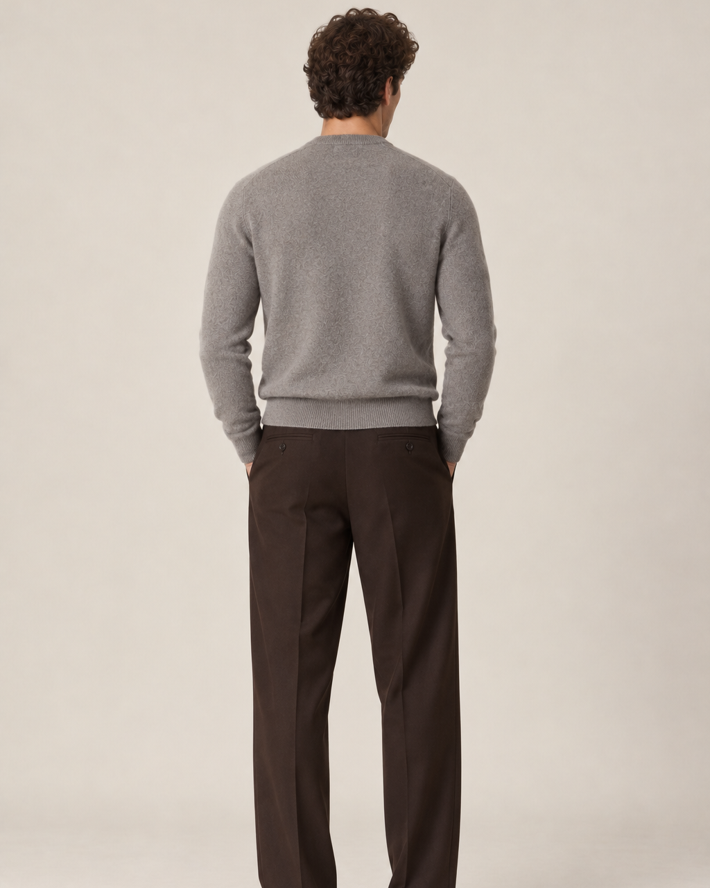 Luxe 100% Cashmere Crew Neck Sweater