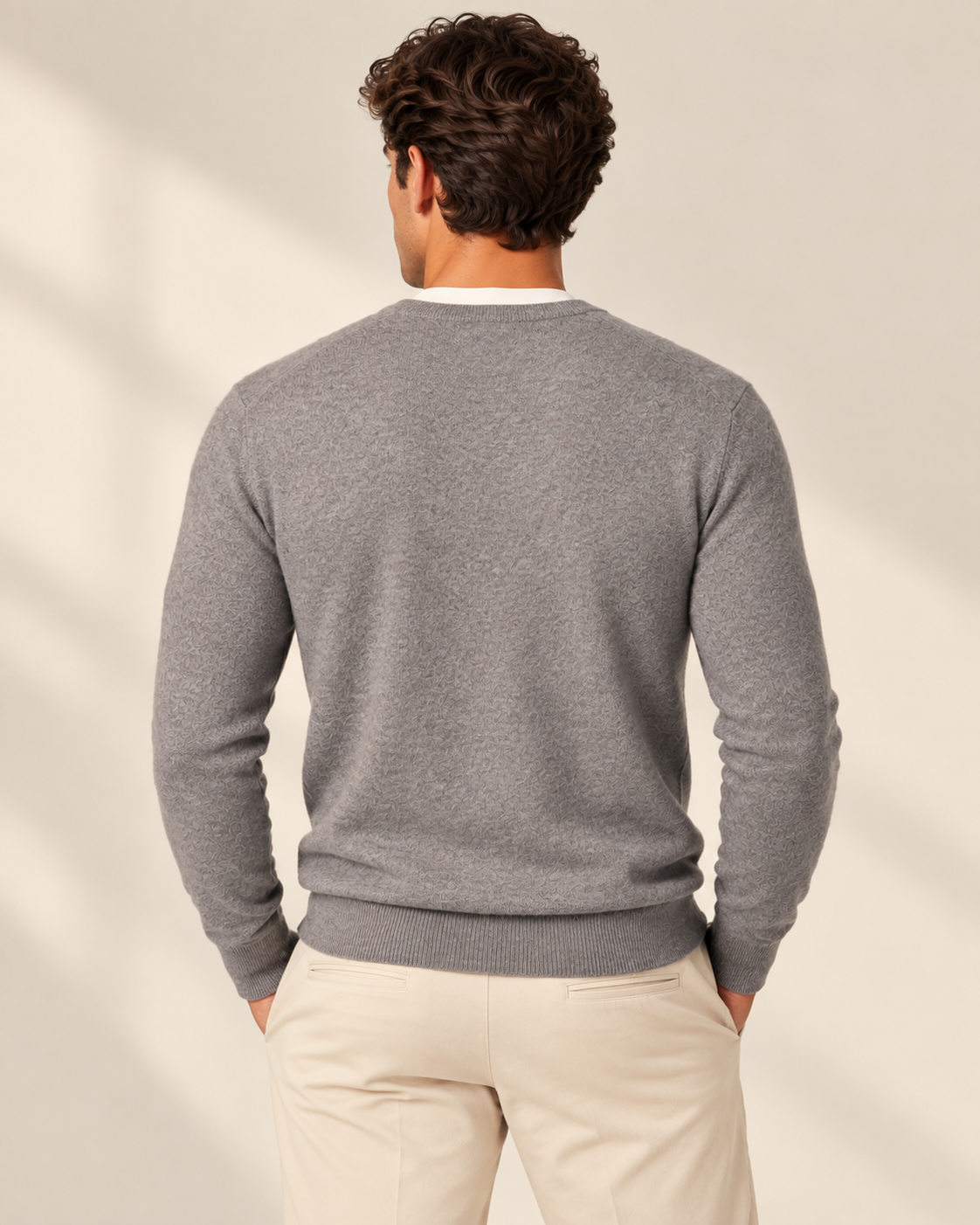 Classic Men's Cashmere V-Neck Pullover
