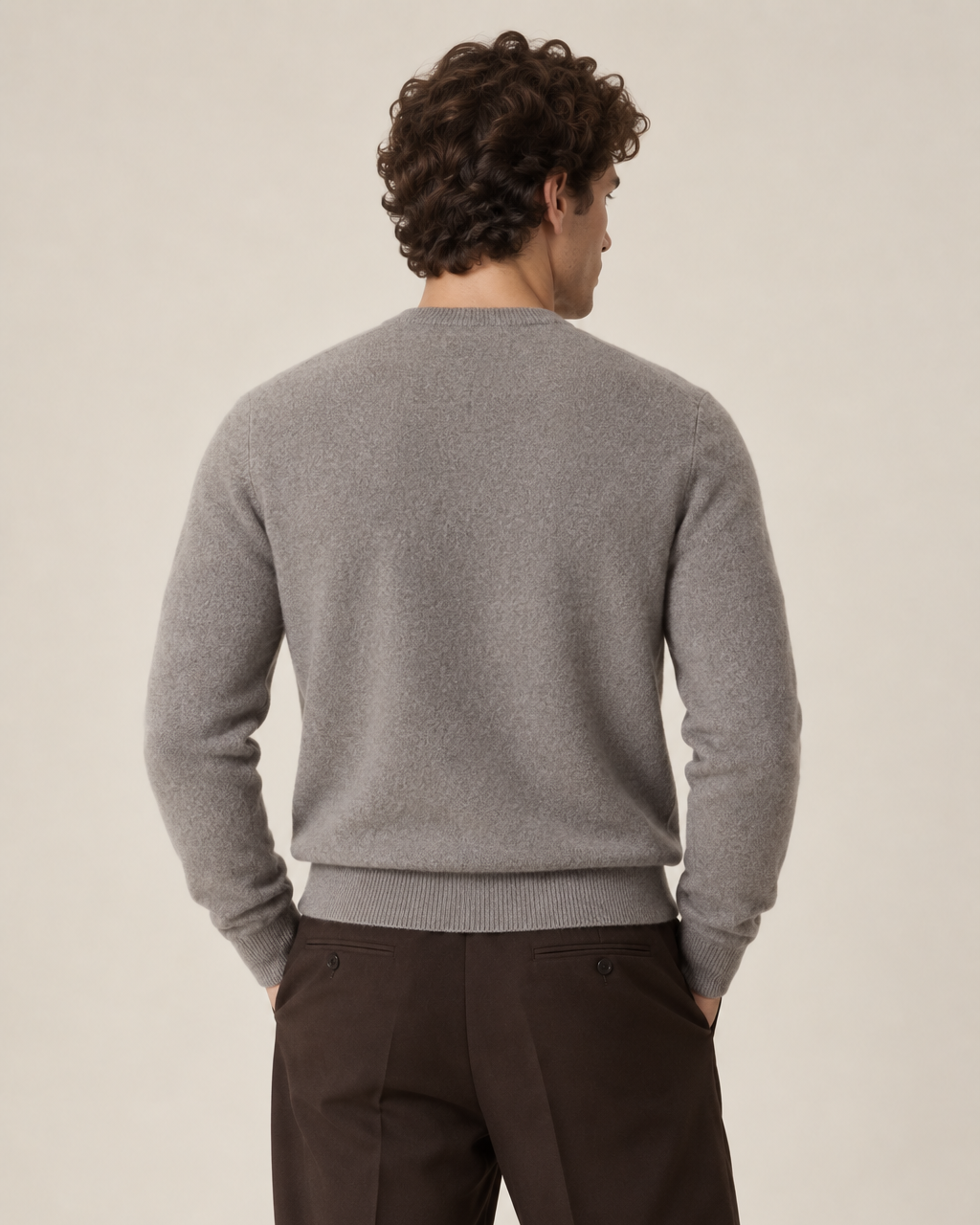 Luxe 100% Cashmere Crew Neck Sweater