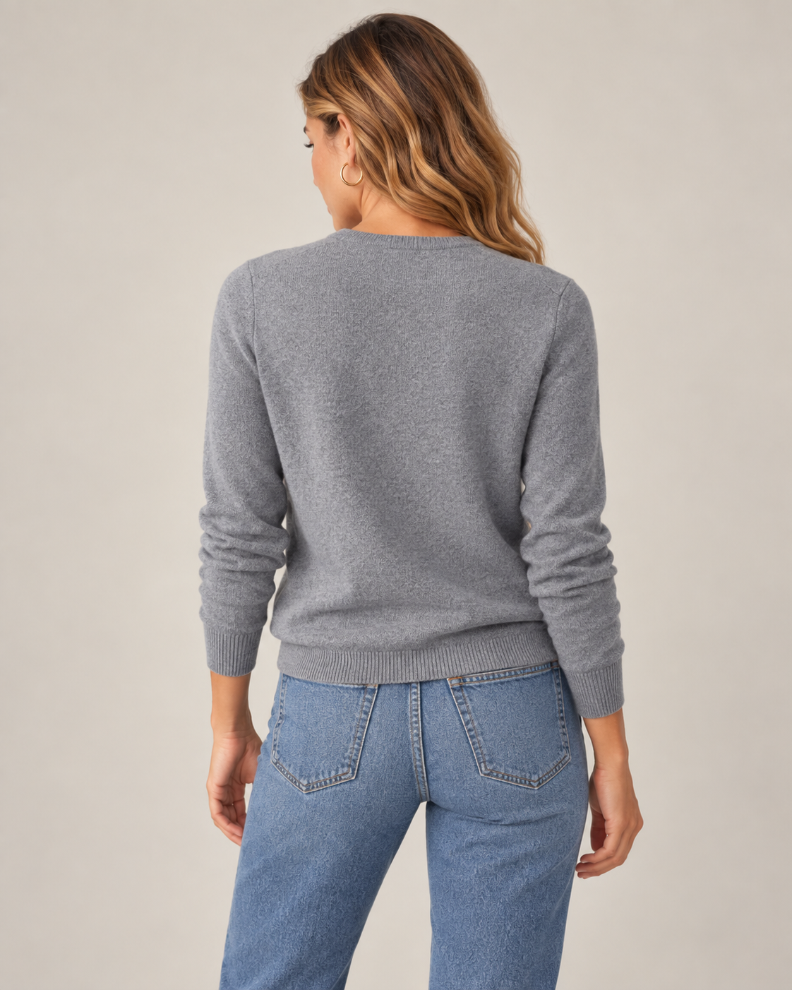 Classic 100% Cashmere Crewneck Sweater