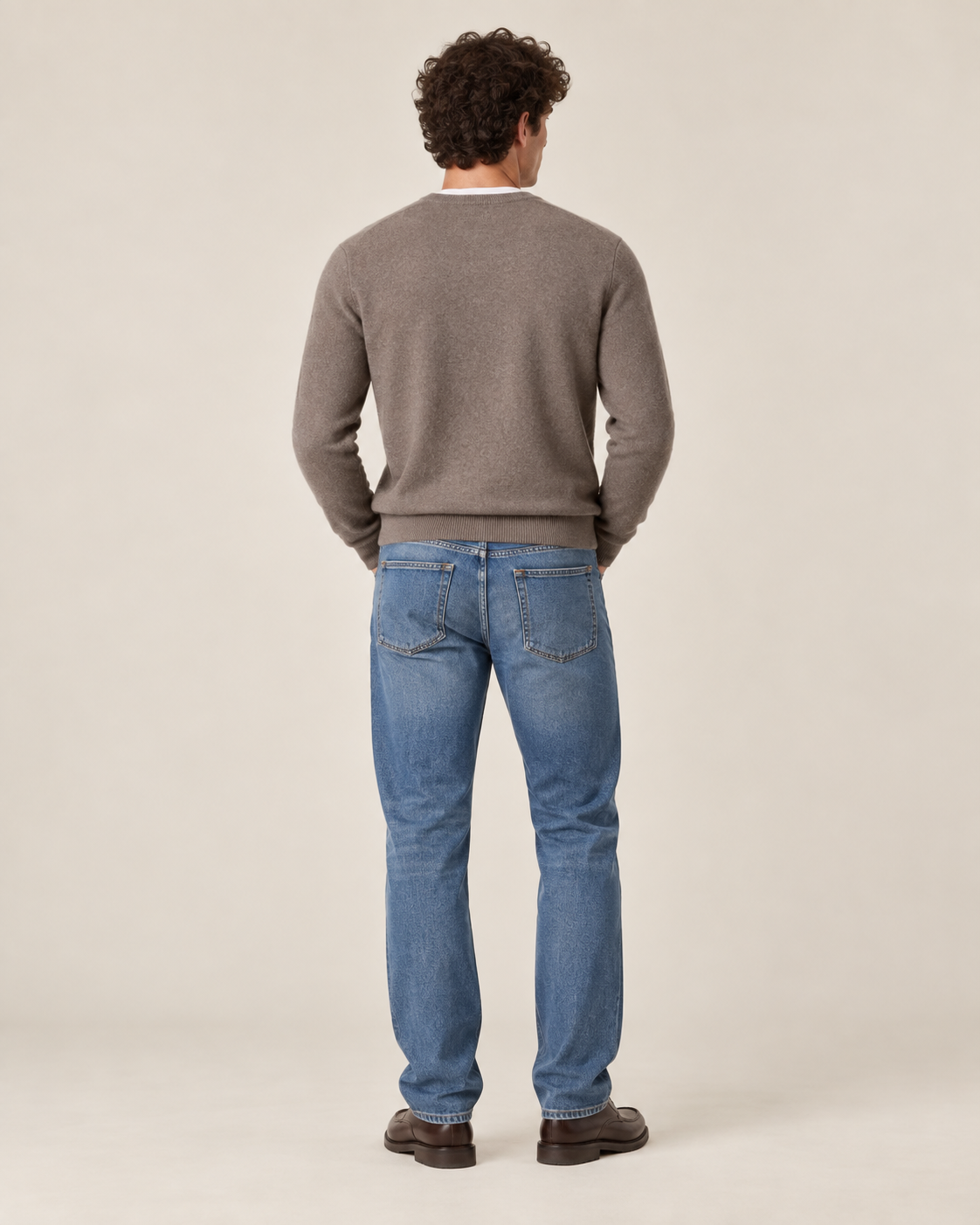 Luxe 100% Cashmere Crew Neck Sweater