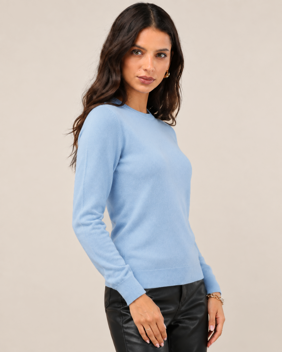 Ultra Soft 100% Cashmere Crewneck Sweater