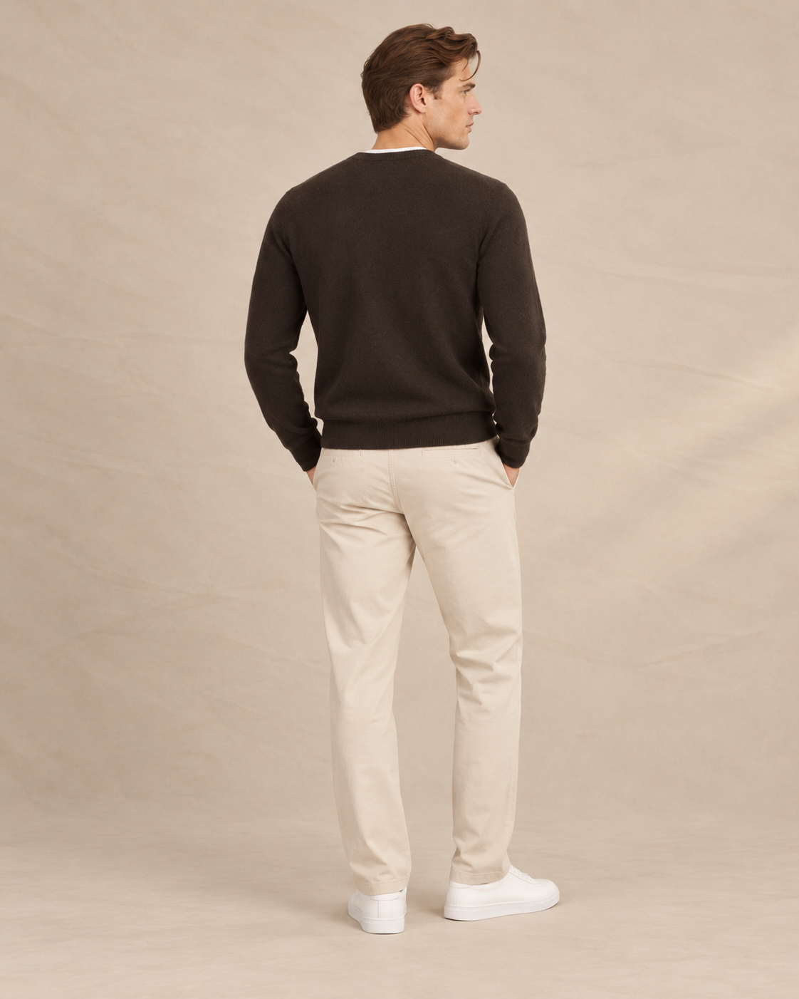 Classic Men's Cashmere V-Neck Pullover