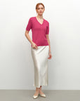 Breathable Cashmere Silk Summer T-Shirt