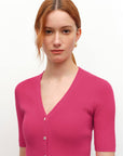Lightweight Cashmere Silk Short Sleeve Cardigan