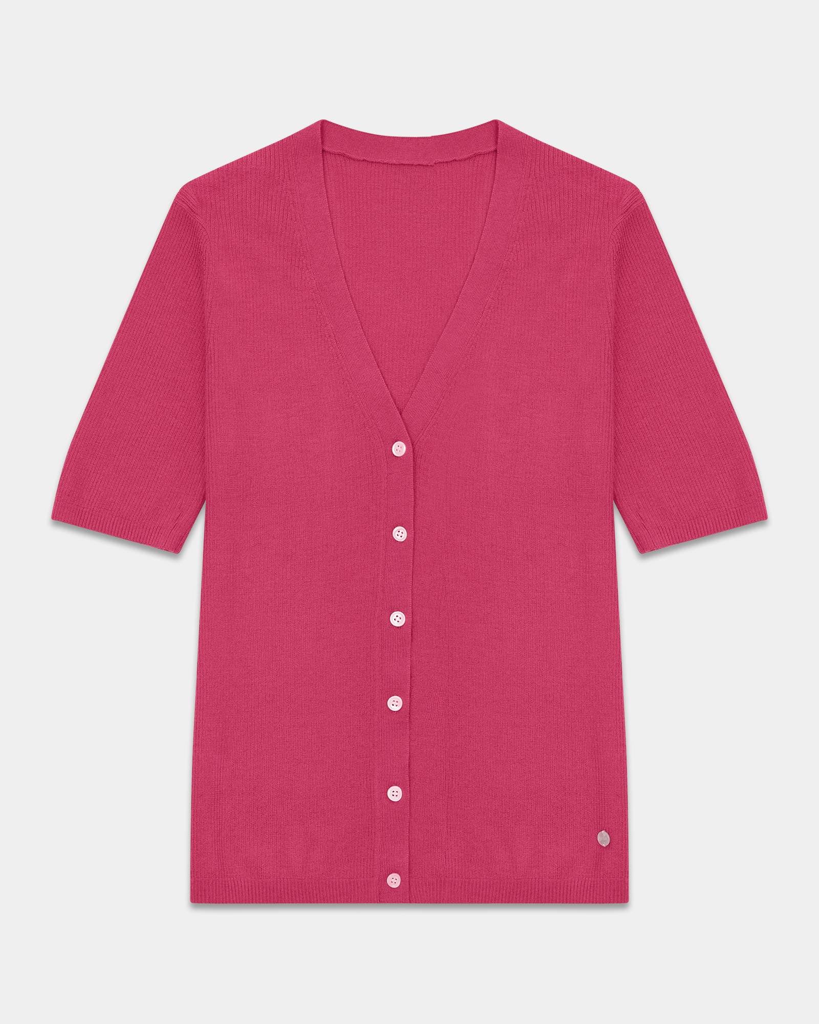 Lightweight Cashmere Silk Short Sleeve Cardigan