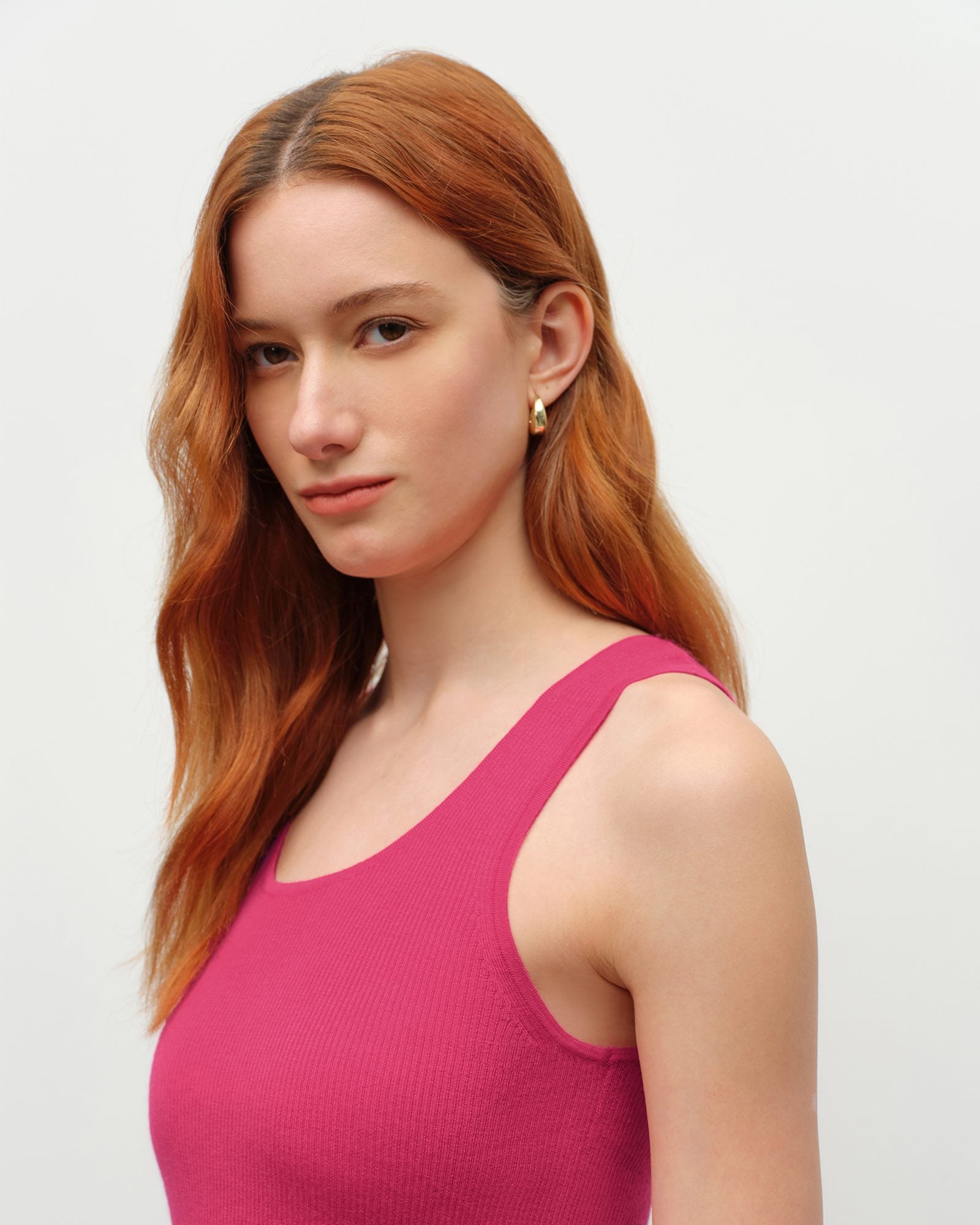 Soft Cashmere Silk Sleeveless Tank