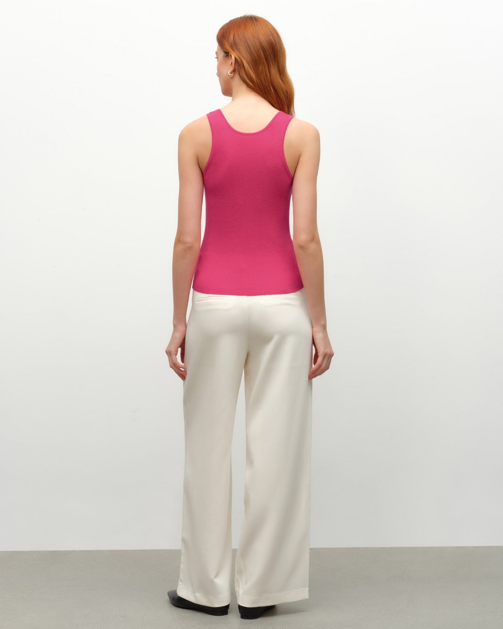 Soft Cashmere Silk Sleeveless Tank