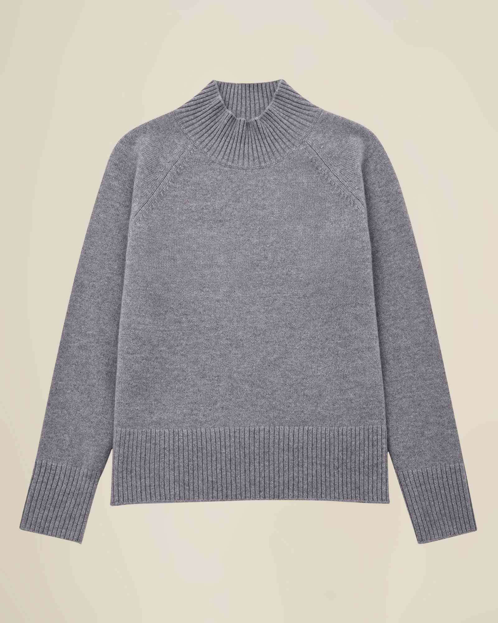 Women's 100% Cashmere Mock Neck Sweater