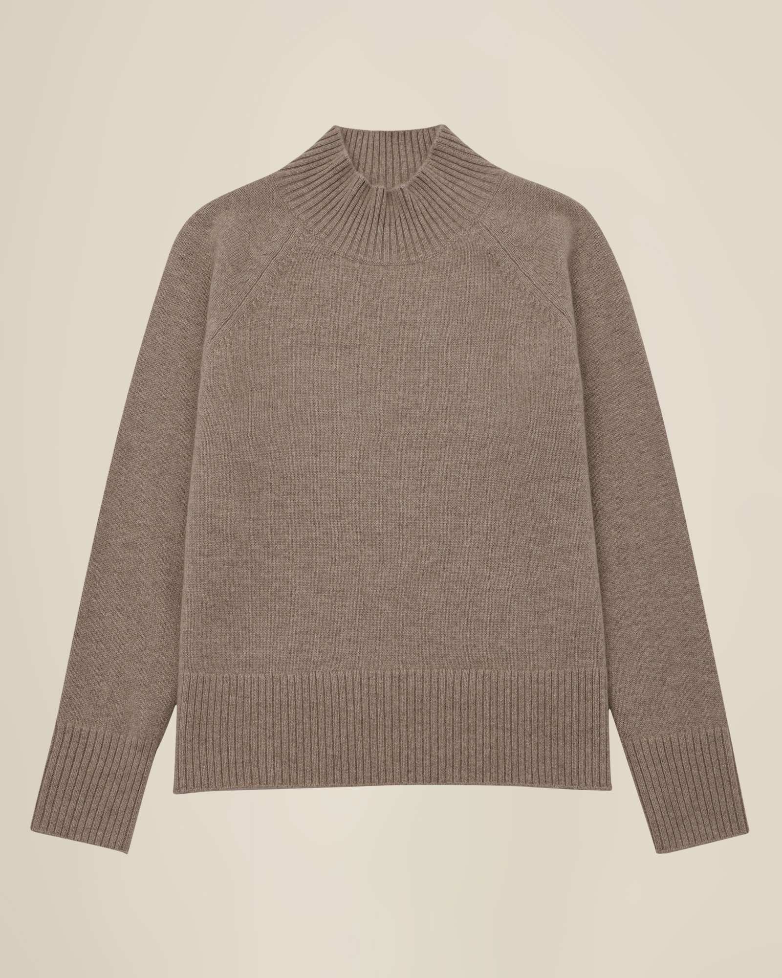 Women's 100% Cashmere Mock Neck Sweater