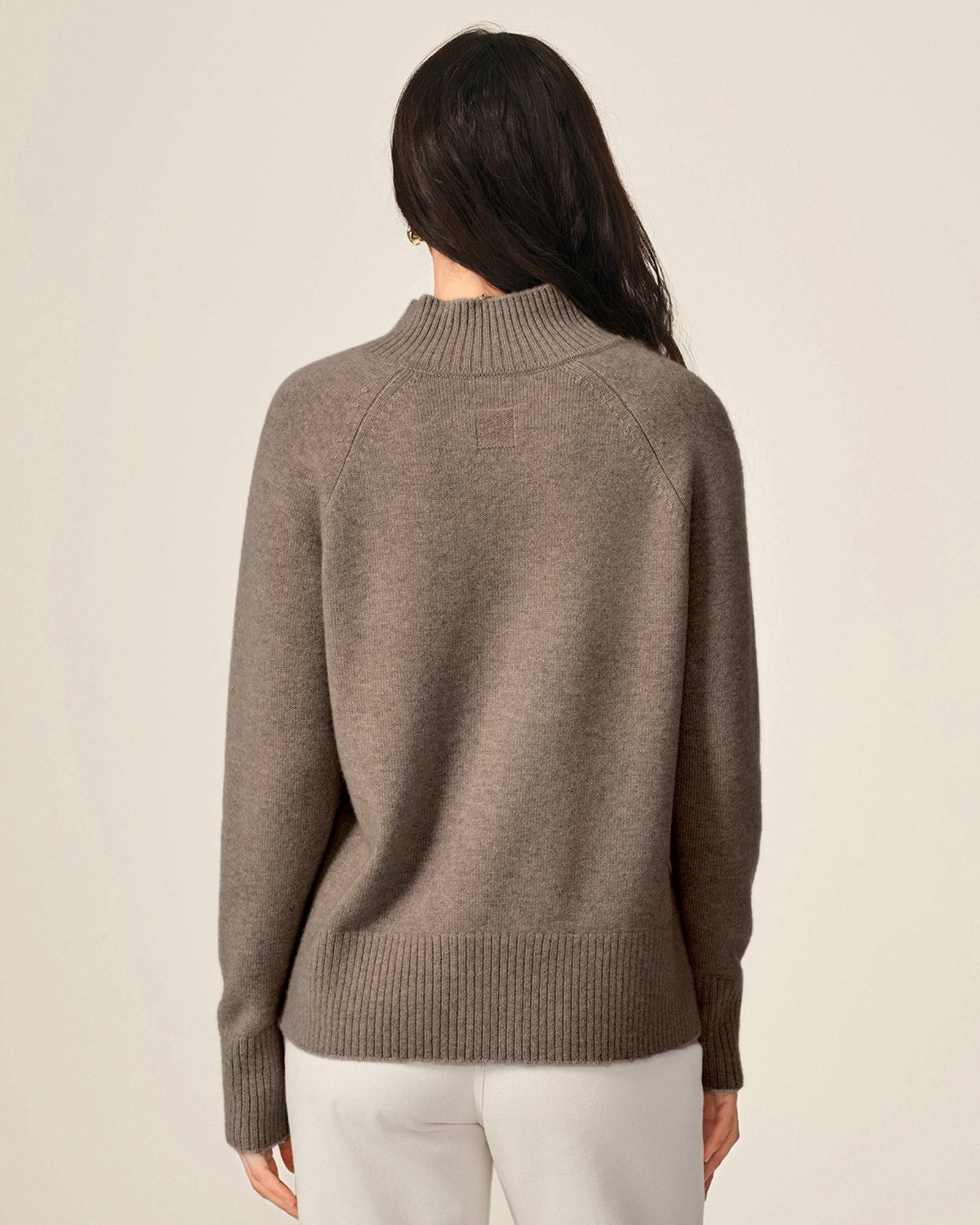 Women's 100% Cashmere Mock Neck Sweater