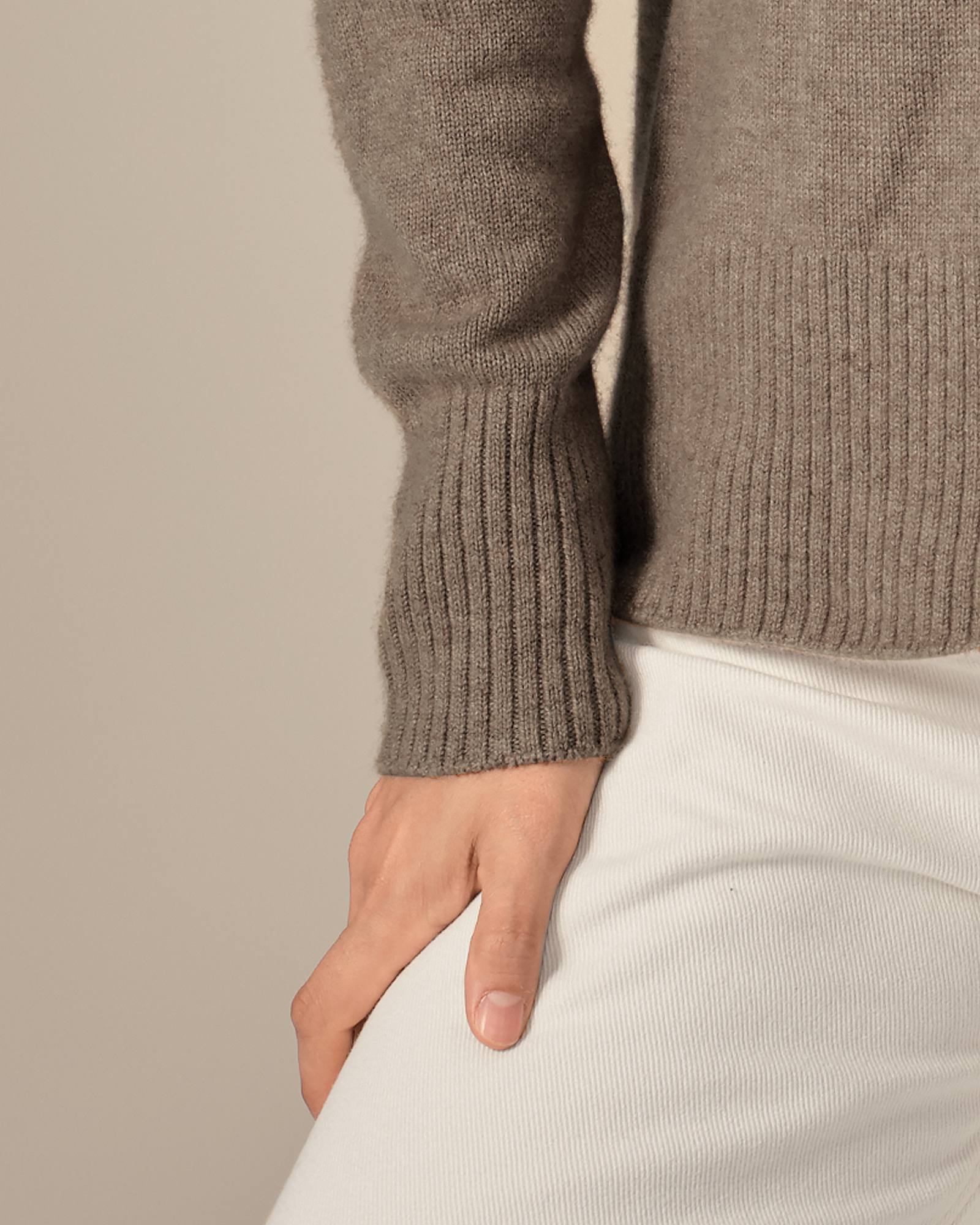 Women's 100% Cashmere Mock Neck Sweater