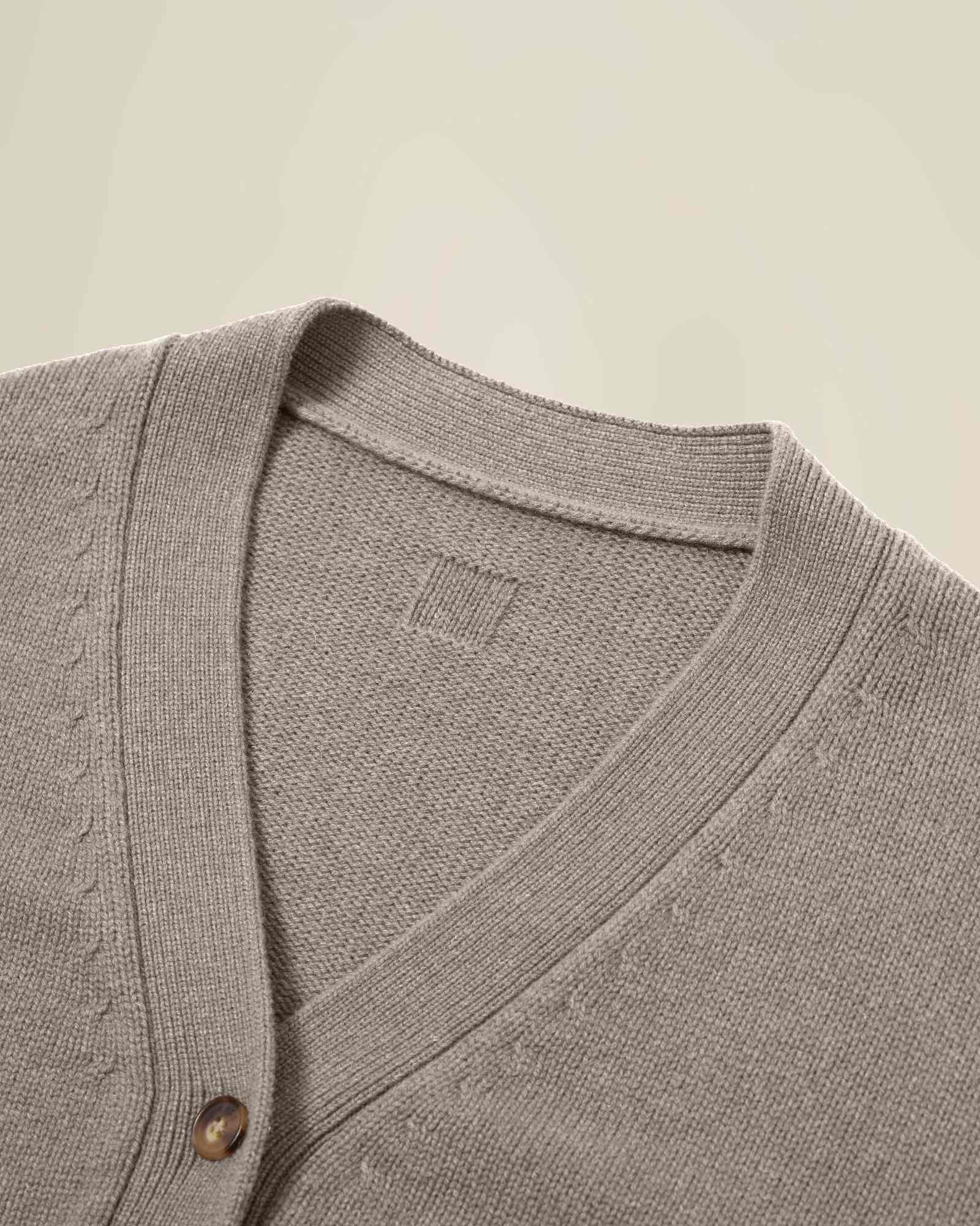 Timeless 100% Pure V-neck button cardigan