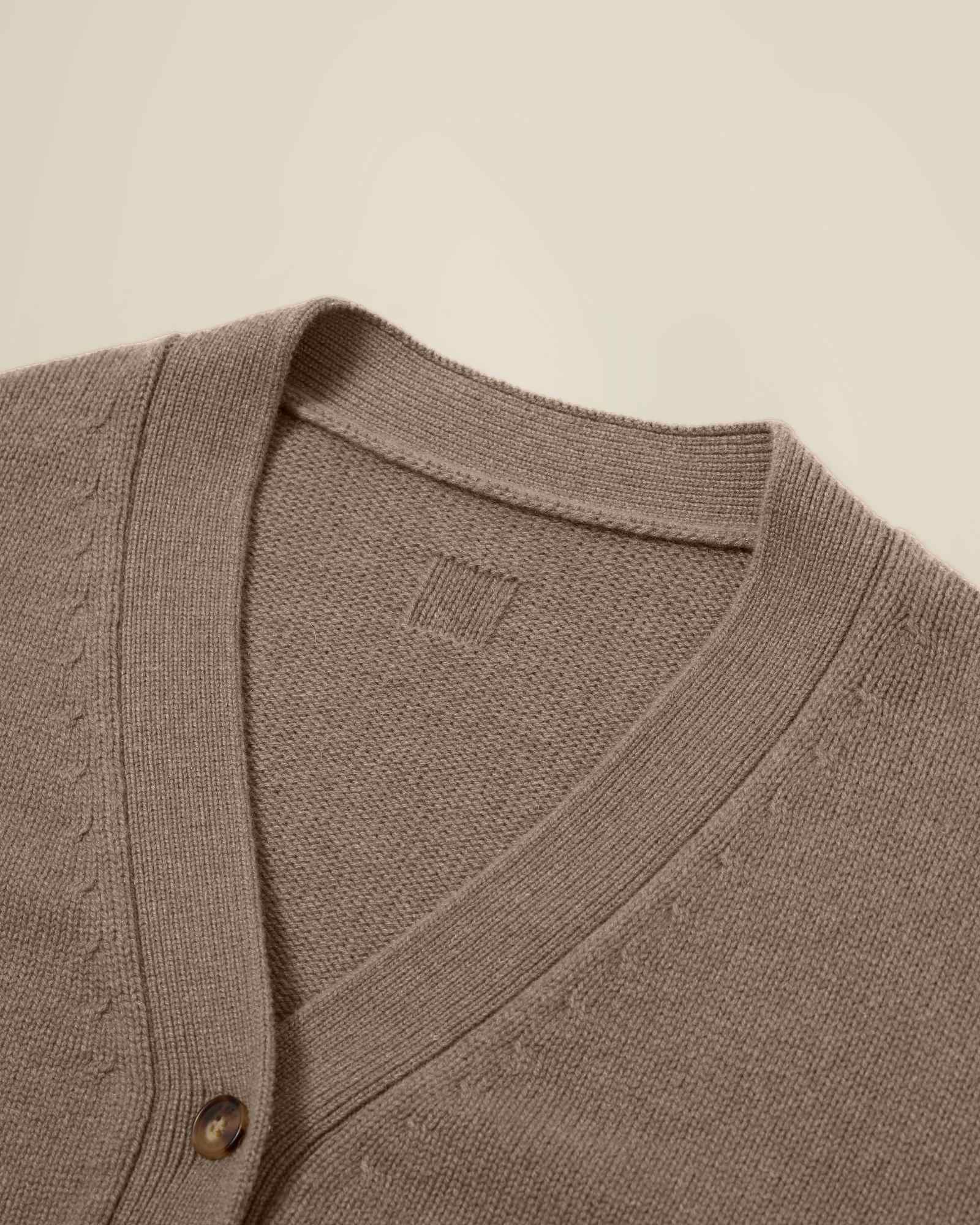 Timeless 100% Pure V-neck button cardigan