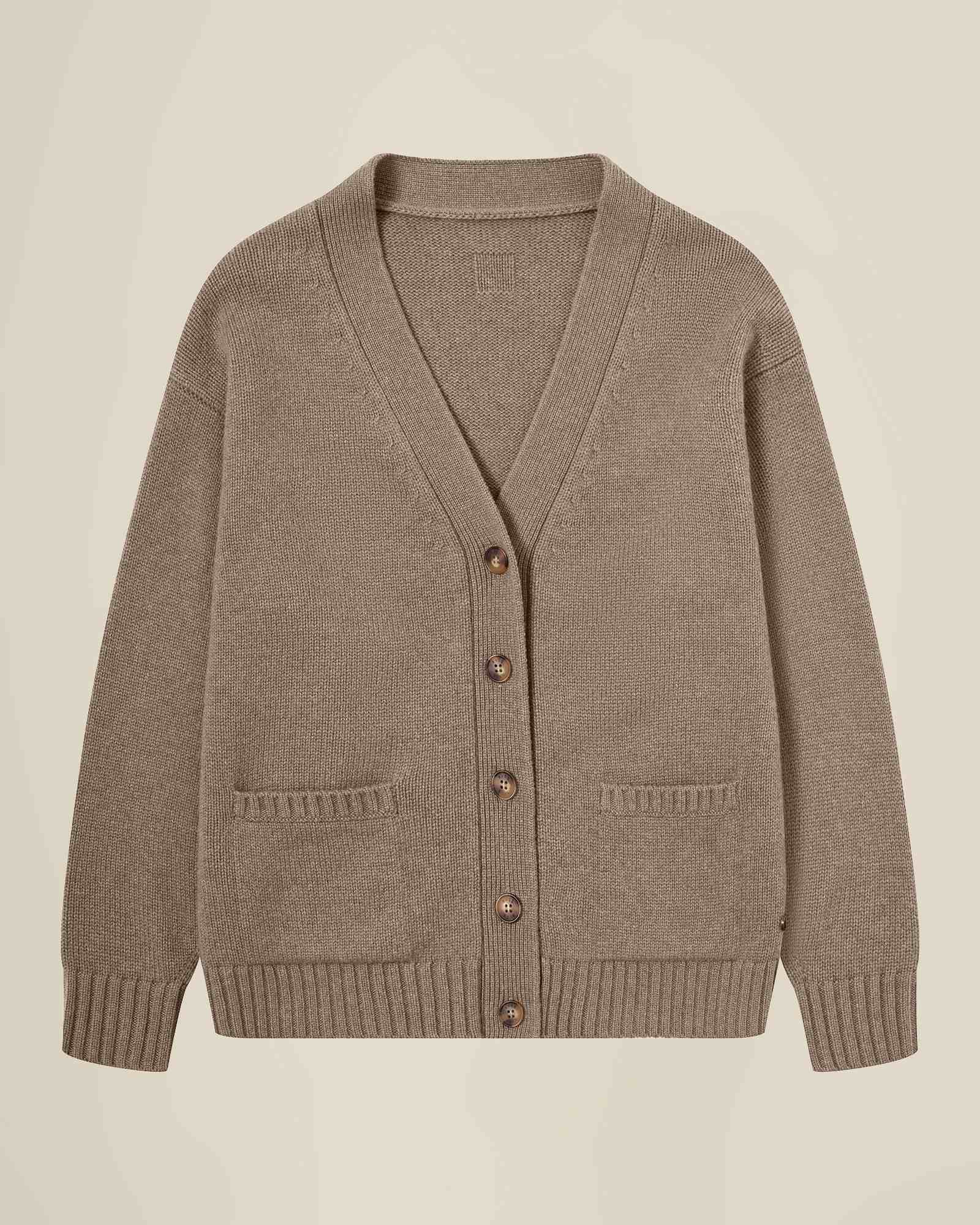 Timeless 100% Pure V-neck button cardigan