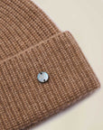 Ribbed Cashmere Beanie Hat for Women