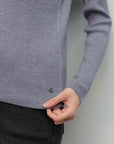 Soft Ribbed V-Neck Cashmere Sweater