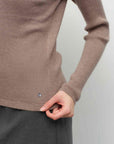 Soft Ribbed V-Neck Cashmere Sweater
