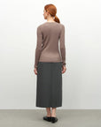 Soft Ribbed V-Neck Cashmere Sweater