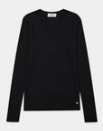 Soft Ribbed V-Neck Cashmere Sweater