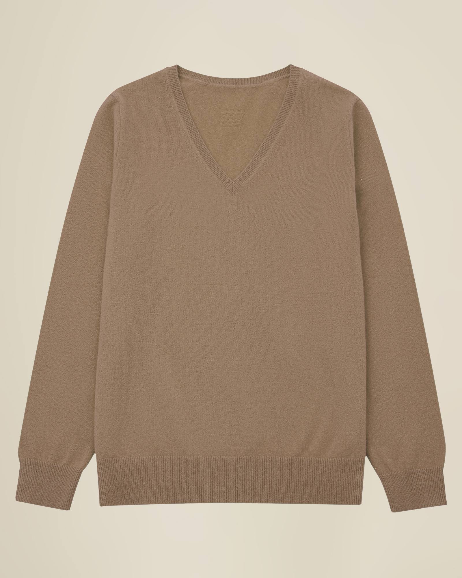 100% Cashmere Classic V-Neck Sweater