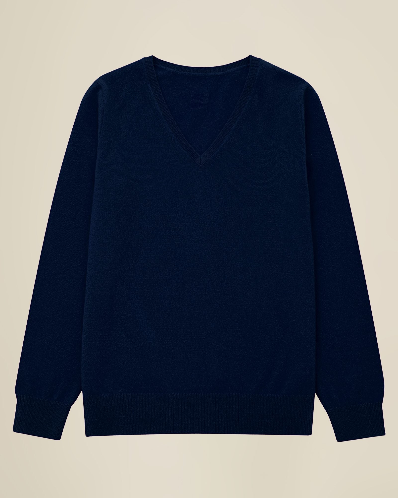 100% Cashmere Classic V-Neck Sweater