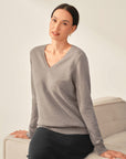 100% Cashmere Classic V-Neck Sweater
