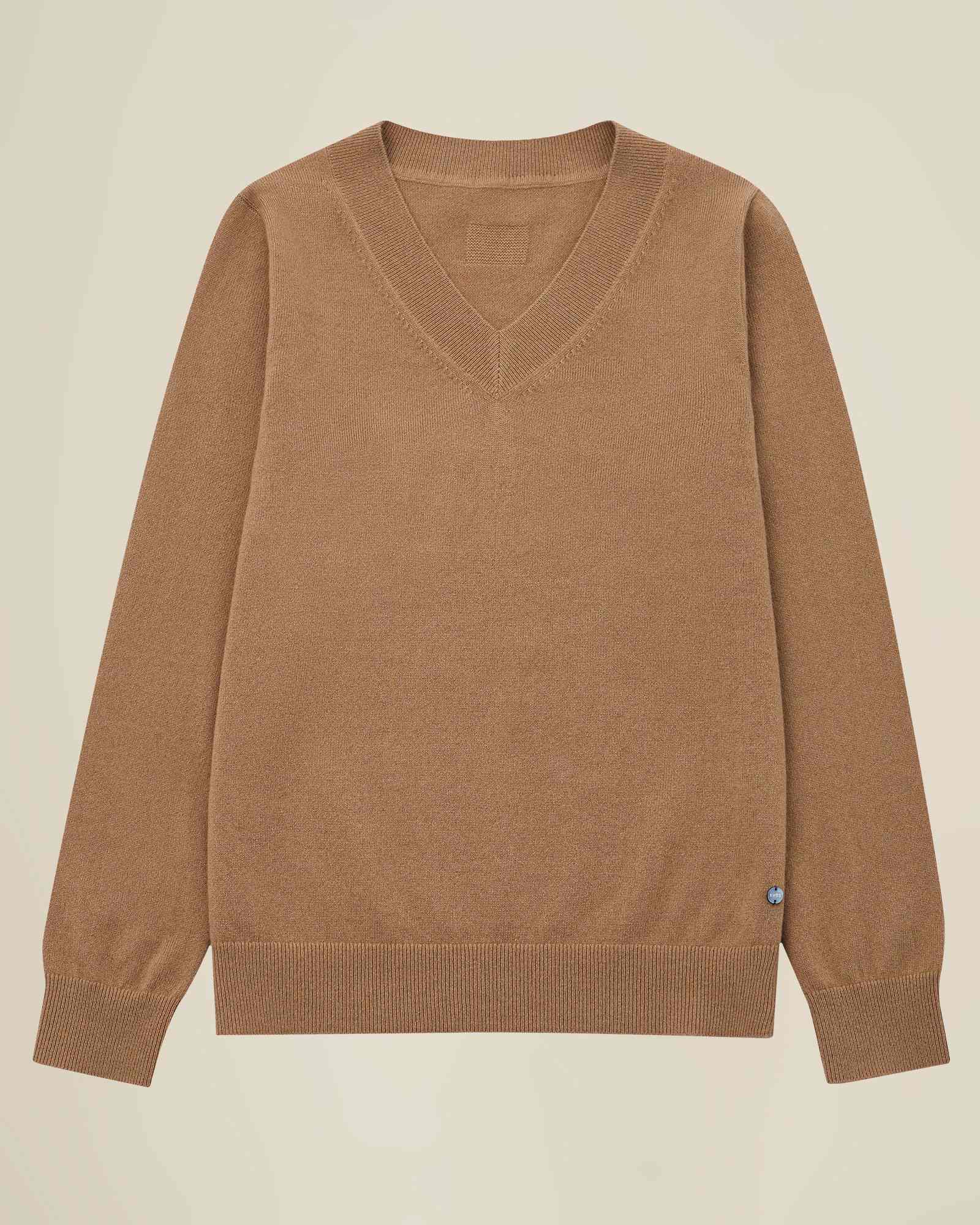 Classic Women's Cashmere V-Neck Jumper
