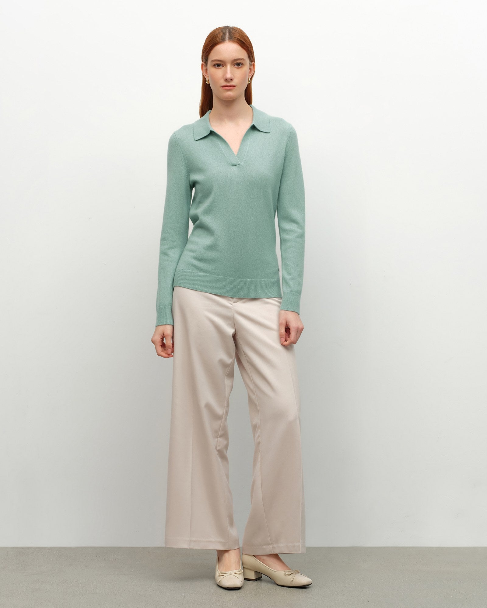 Ultra Soft Cashmere Polo Neck Sweater