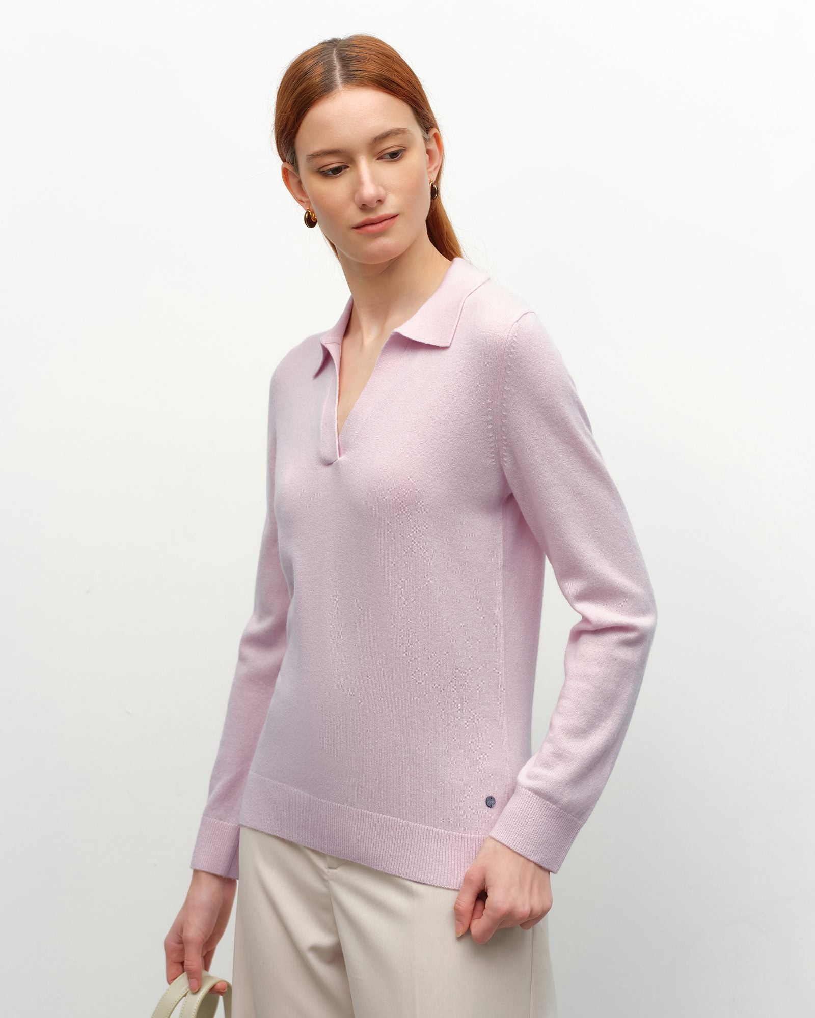 Ultra Soft Cashmere Polo Neck Sweater