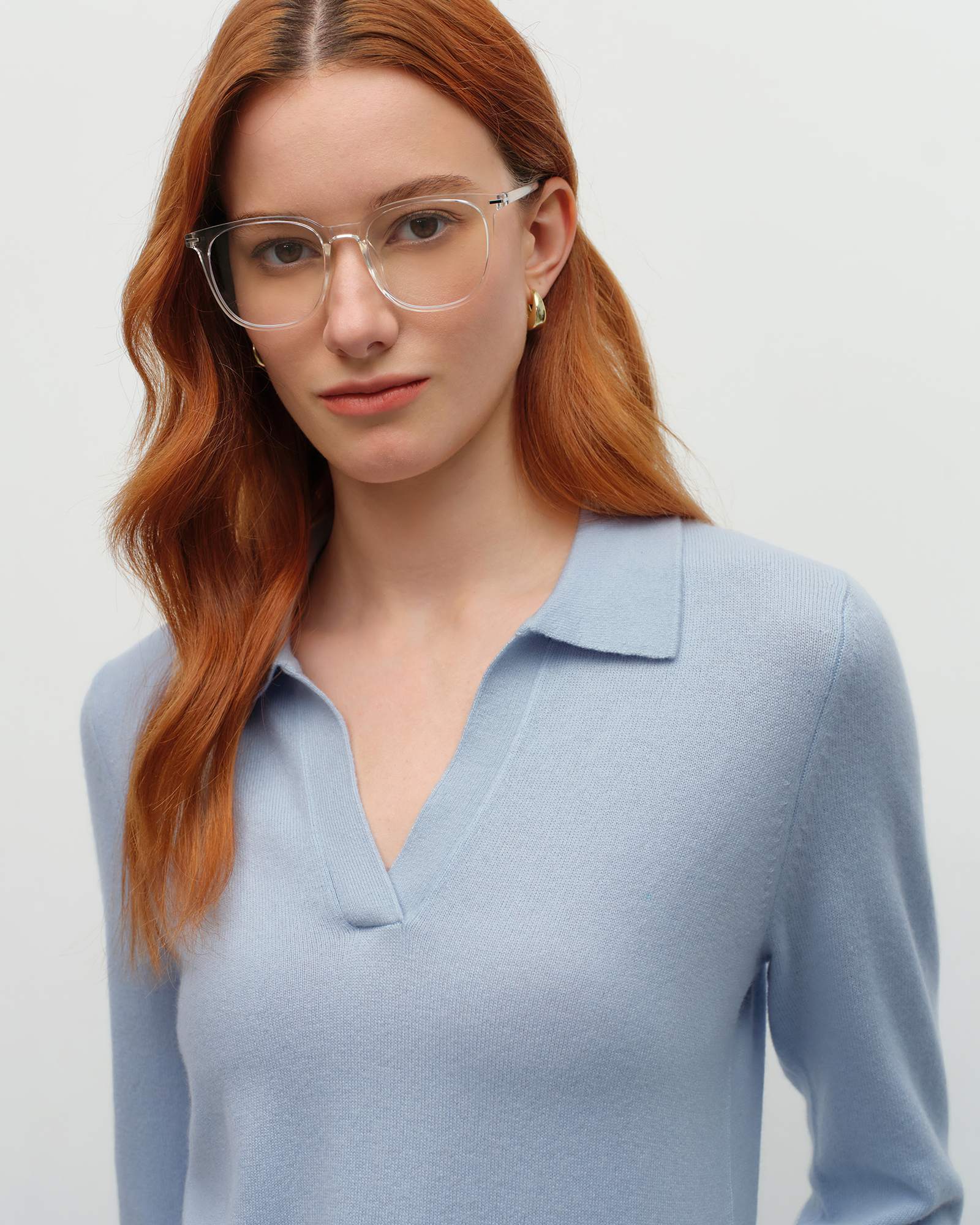 Ultra Soft Cashmere Polo Neck Sweater