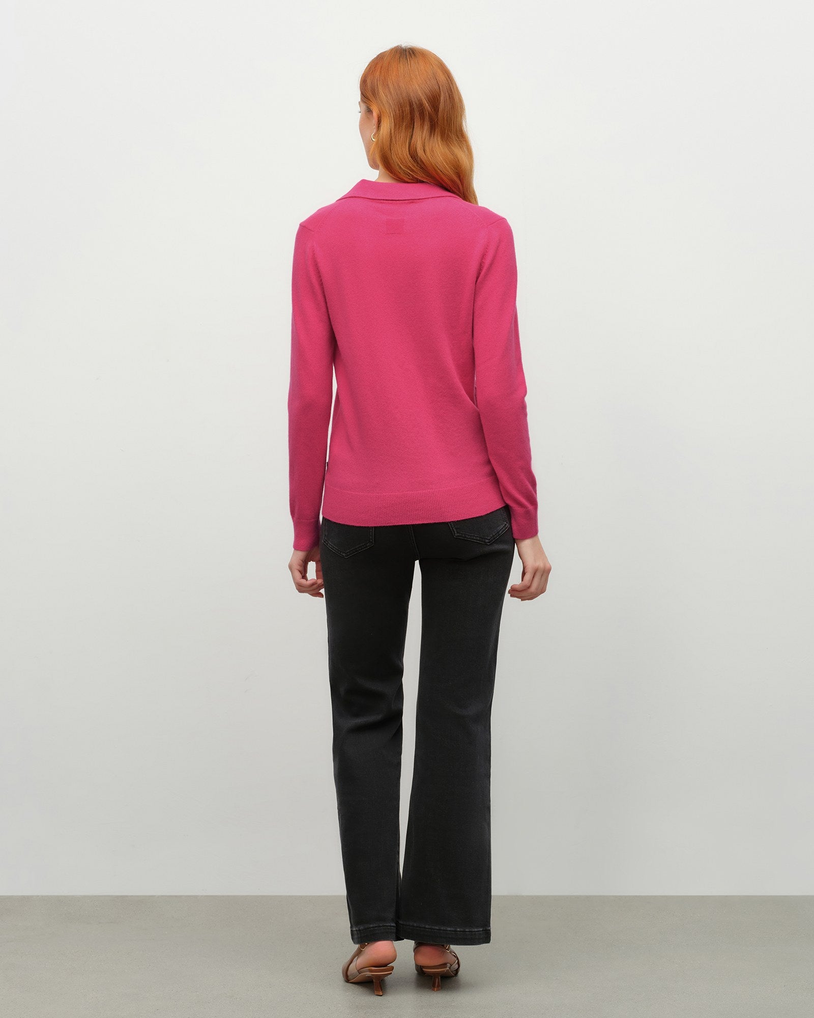 Ultra Soft Cashmere Polo Neck Sweater