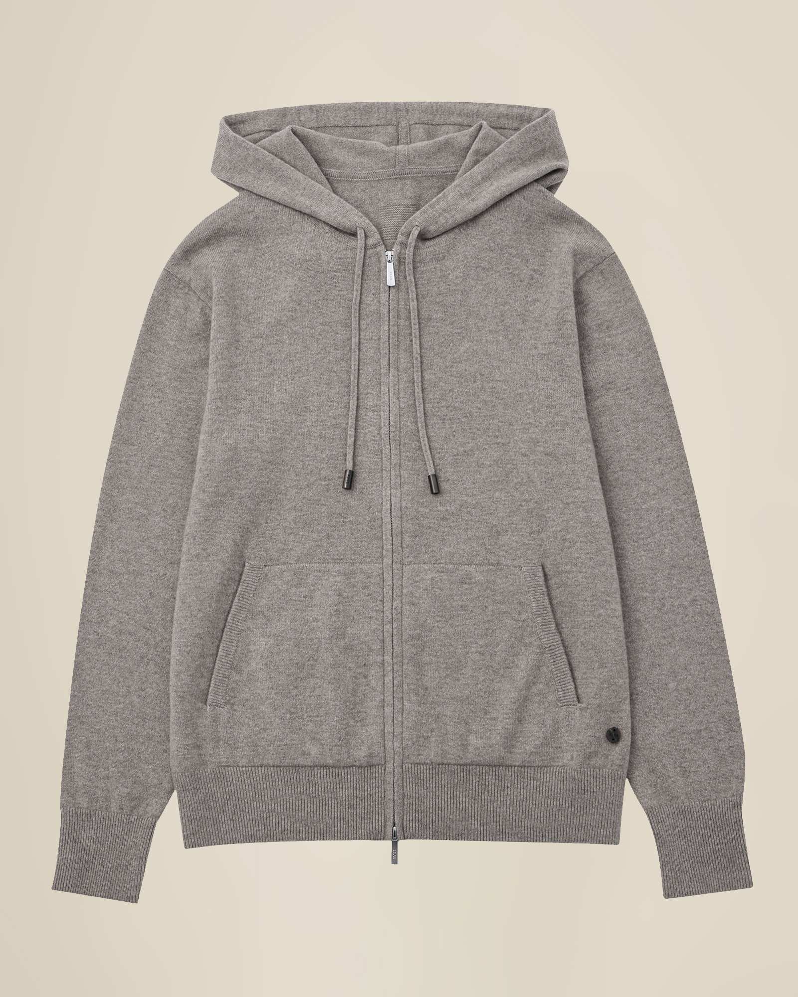 Pure Cashmere Zip-Up Hoodie for Women