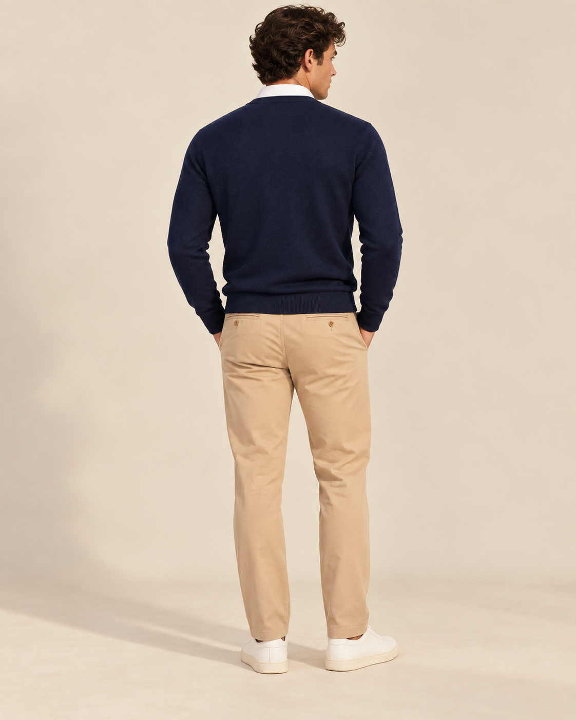Classic Men's Cashmere V-Neck Pullover